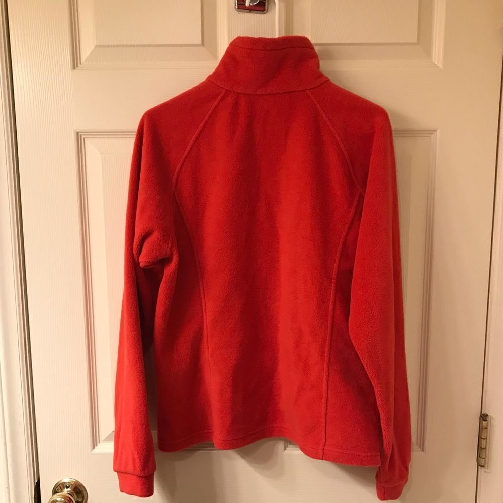 Columbia Youth Red Full Zip Fleece Jacket Sz 18/20 - Picture 6 of 8